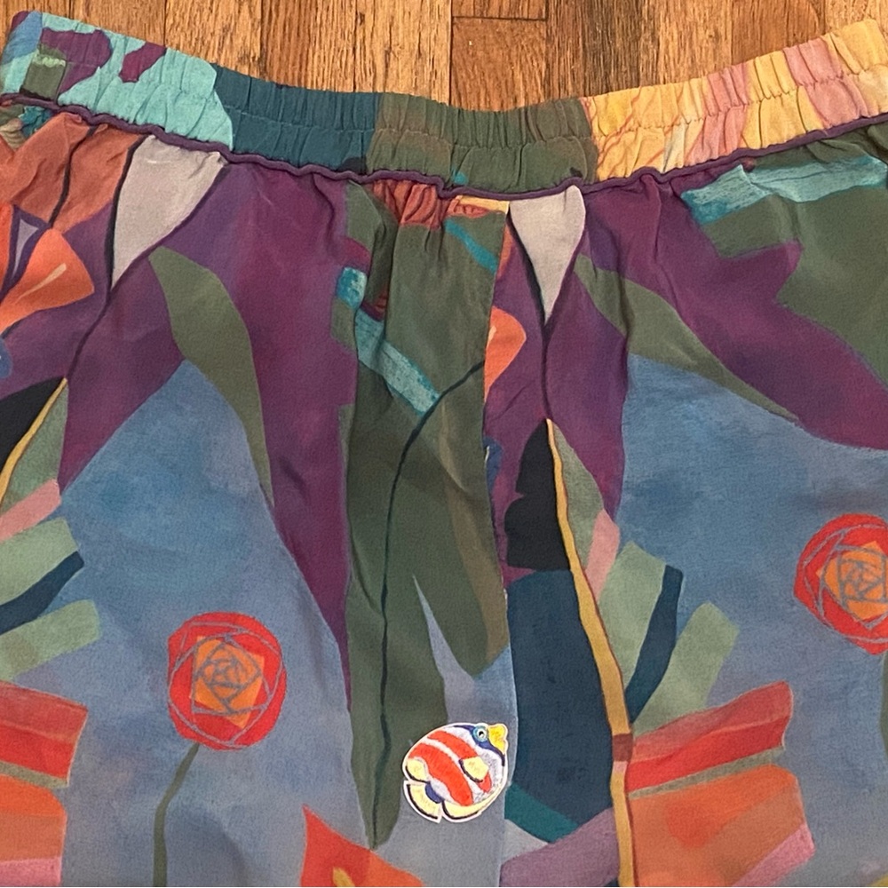 Farm Rio Tropical Wide Leg Palazzo Pants XL - Picture 10 of 12